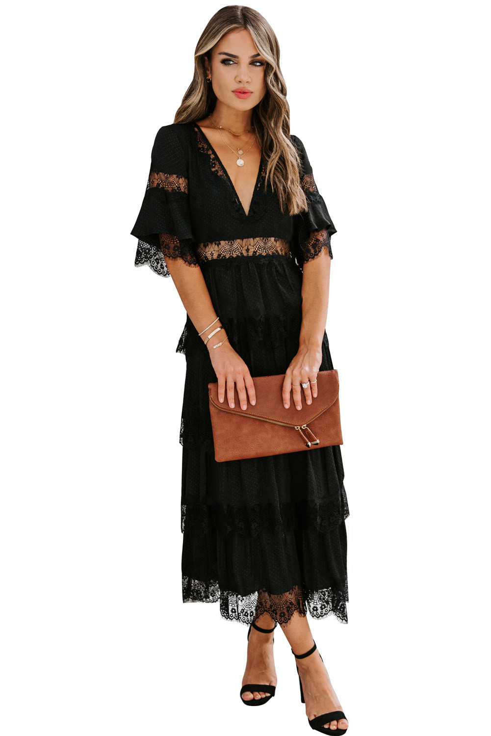layered long frock